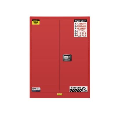 45 Gallon Red Metal Storage Cabinet Three Point Industrial Inter