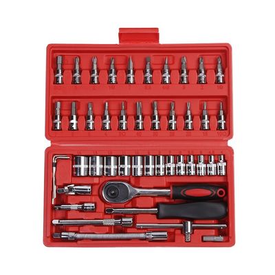 21pcs Red 13pcs Mechanic Tool Set With Metal Cabinet