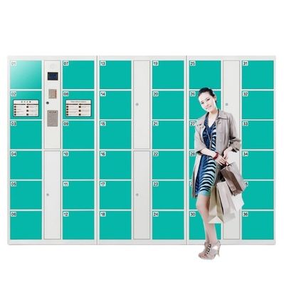 Cold Rolled Steel Q235 Electronic Storage Locker 30 Drawers