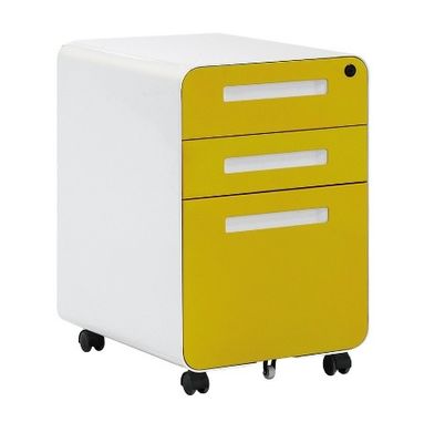 0.6mm Cold Rolled Steel 3 Drawer Lateral File Cabinet Moblie