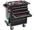 Movable ODM Red And Black Metal Tool Cabinet Trolley
