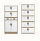 4 Swing Glass Door Office Steel File Cabinets , Extendable Office File Cupboard