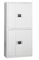 Electronic Smart Lock ISO9001 Confidential Cabinet Two Doors Vertical White