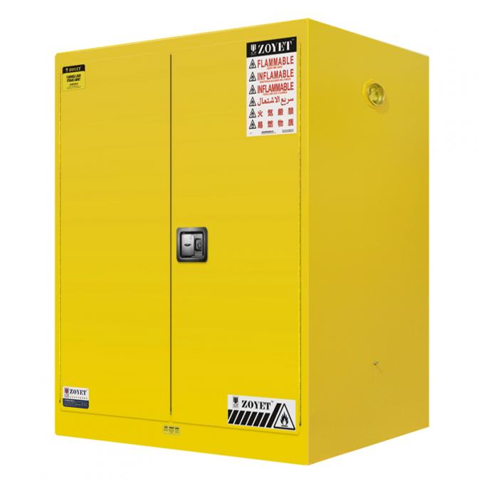 110 Gallon Steel Safety Storage , Yellow Chemical Storage