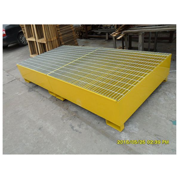 IBC Steel Steel Spill Tray Fork Guides Providing 100mm Clearance Height