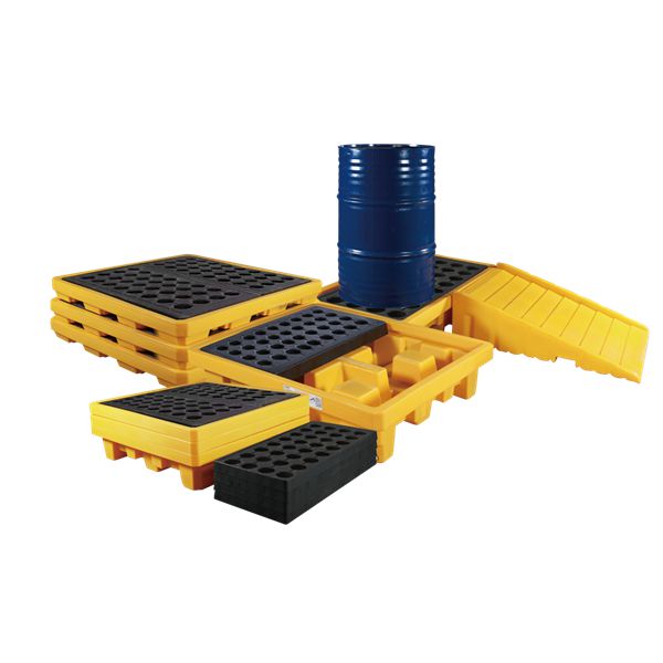 Oil Spill Containment Polyethylene Plastic Spill Pallets With Orange