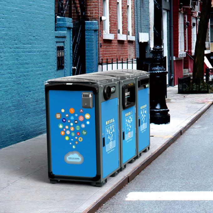 Solar Powered 168L 120L 80L Smart Garbage Bins