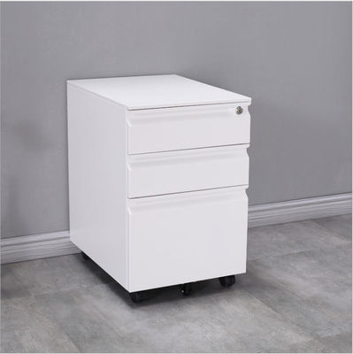 Foldable SS301 Steel File Cabinets , ISO14001 3 Drawer File Cabinet With Lock