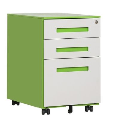 Stainless Steel OEM 3 Drawer Vertical File Cabinet , Commercial Lateral File Cabinet
