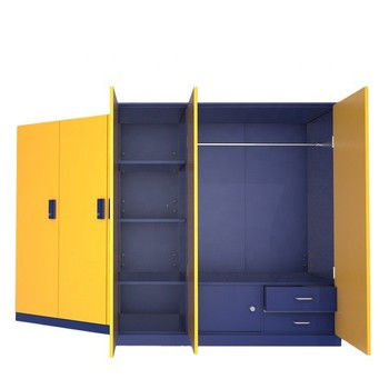 Indoor Office Stainless Steel Storage Closet With Doors 0.6mm