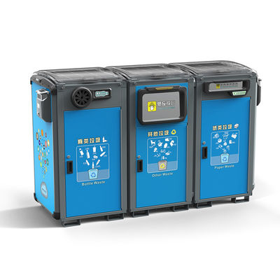 Solar Powered 168L 120L 80L Smart Garbage Bins