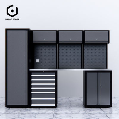 Heavy Duty ISO9001 0.8-1.5mm Garage Cabinet Workbench