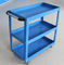 3 Tier 0.6mm-1.2mm Slim Rolling Storage Cart With Handle And Wheels