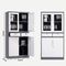 0.6mm 4 Doors Office Filing Cabinets With 2 Mid Drawers