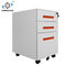 Movable Three Drawers 0.9mm Pedestal Drawer Cabinet