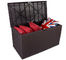 Collapsible Crate Brown Large Plastic Outdoor Storage Box 80L
