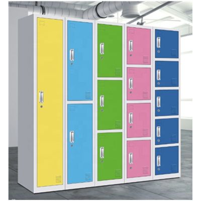 Public 0.6mm Metal Wardrobe Closet , OEM Stainless Steel Wardrobe Cabinet