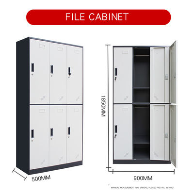 6 Doors Knocked Down Office Furniture Cabinets With Doors SGS