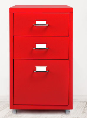 Movable ISO14001 Knock Down Office Filing Cabinets , Commercial File Cabinet