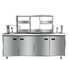 Metal Double Layer Restaurant Stainless Steel Cabinets