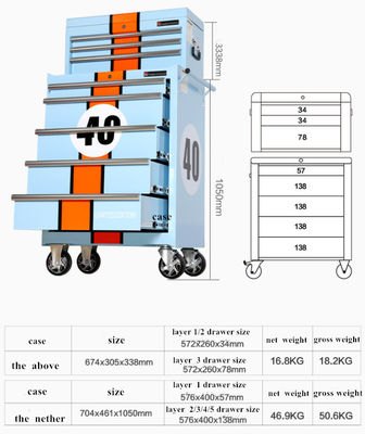 5 Drawers Mobile Tool Cabinets