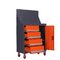 Orange 15 Drawers ISO9001 Mobile Tool Chest Workbench