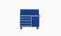 Blue 5 Drawer Mobile Tool Cabinets , ISO9001 Mobile Workbench With Tool Storage