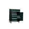Green ISO14001 Mobile Tool Box With Drawers , Metal Tool Storage Cabinet