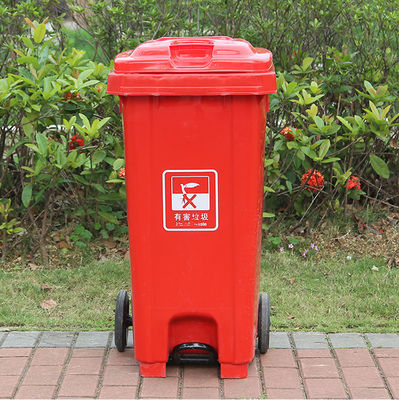 120L Outdoor plastic waste bin  hot sale trash can