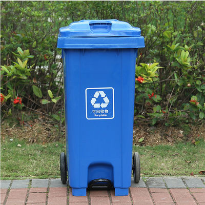 120L Outdoor plastic waste bin  hot sale trash can