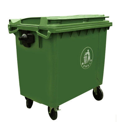 1100L ISO9001 Recycling Storage Bins , OEM recycled plastic storage boxes