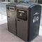 Outdoor Stainless Steel Smart Garbage Bins , EN 840 Automatic Trash And Recycling Bin