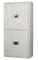 Electronic Smart Lock ISO9001 Confidential Cabinet Two Doors Vertical White