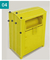 H1800mm Recycling Storage Bin Yellow Clothing Donation Powder Coating