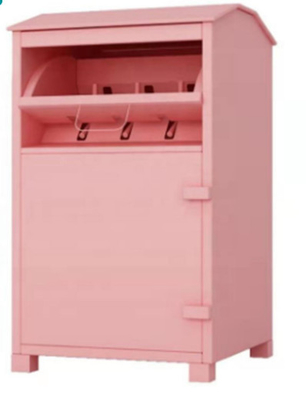 Clothing Recycle Pink Bin Donation Metal 1800mm Tall
